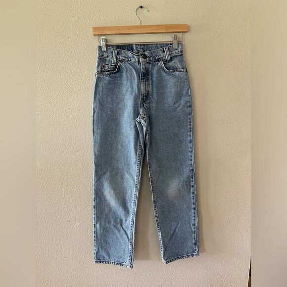 Levi’s Vintage Orange Tab 1996 550 High Rise Denim Jeans Size 14 Regular - Picture 1 of 8